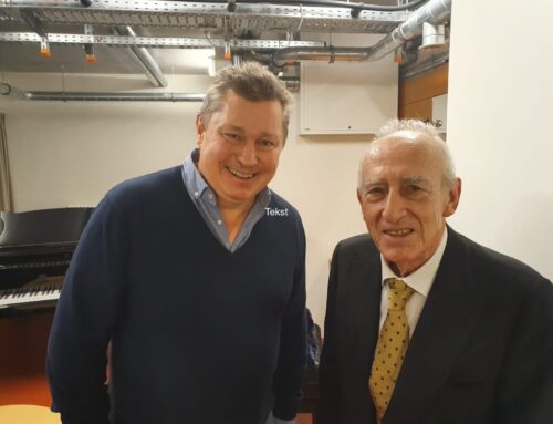 With Maurizio Pollini after his concert.